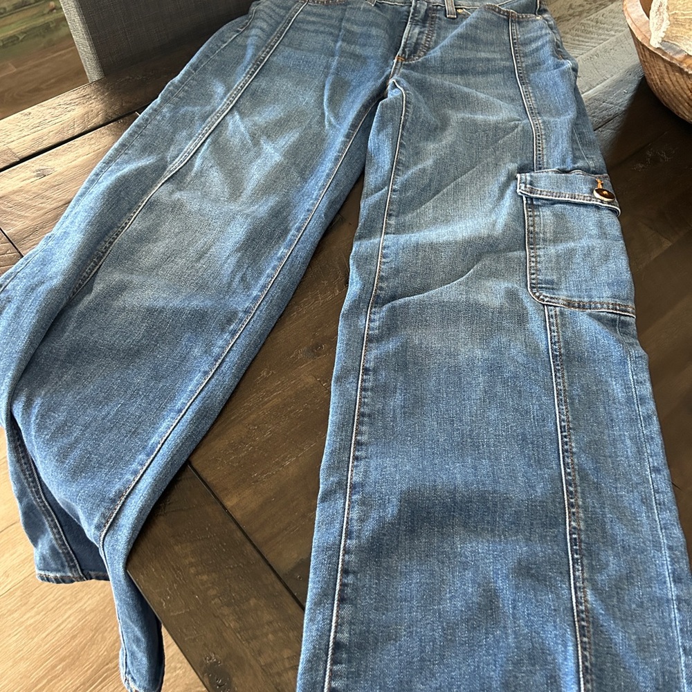 Chico’s High Rise Wide Leg Utility Jean - Picture 9 of 9